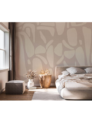 Annet Weelink Asher Shapes Beige 150x280cm
