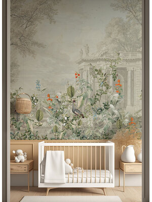 Annet Weelink Avian Oasis Groen 150x280cm