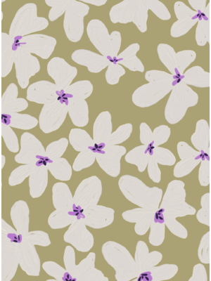 Annet Weelink Bold Flowers Green
