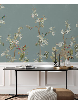 Annet Weelink Lush Eden Teal 150x280cm