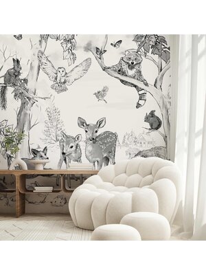 Annet Weelink Magical Forest Black/White