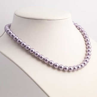 Krikor Mauve paarse parel ketting 8 mm