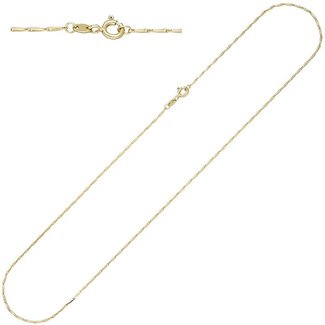 Jograbo Gouden halsketting 50 cm Ø 1,2 mm