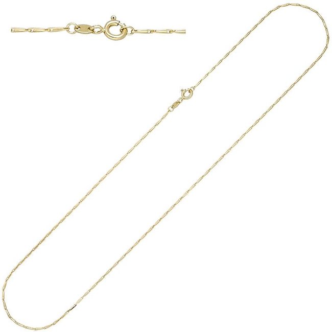 Gouden ketting 14kt. 585 lengte 50 cm doorsnede 1,2 mm