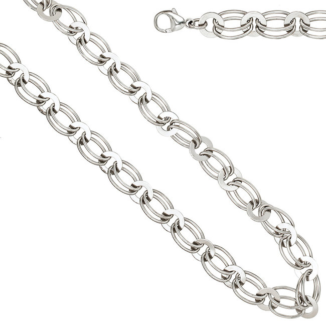 Schakel collier 925 Sterling Zilver lengte 45 cm