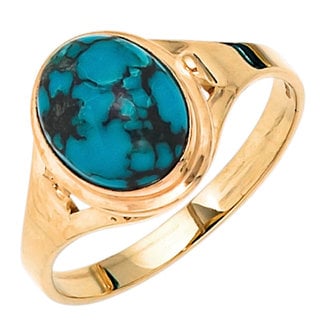 JOBO Gouden ring met turquoise