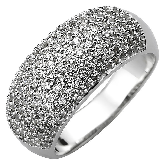 Dames ring in 925 sterling zilver met 158  zirkonia's