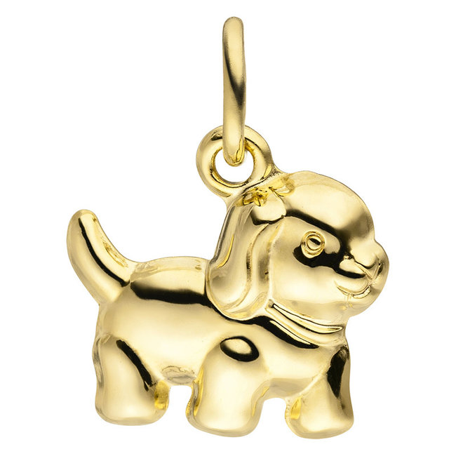 Gouden kettinghanger Puppy 8 karaat (333)