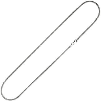 JOBO Zilveren slangenketting 50 cm Ø 2 mm