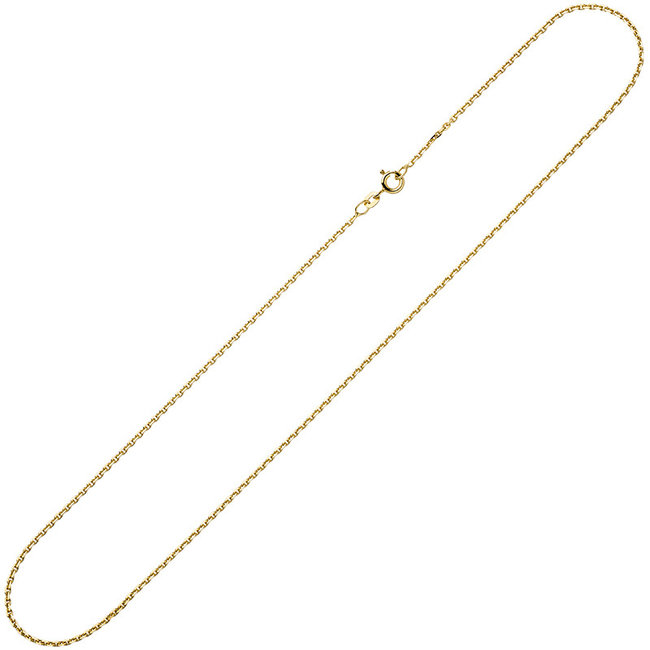 Gouden halsketting 8 kt. 333 anker lengte 45 cm diam. 1,2 mm