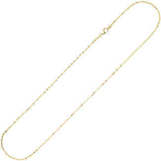 JOBO Criss-Cross gouden halsketting 8kt. 40 cm Ø 1,3 mm