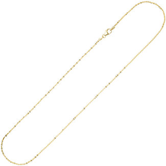 JOBO Criss-Cross gouden halsketting 8kt. lengte 45 cm Ø 1,3 mm