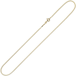 Jograbo Gouden halsketting Venetiaans 8kt. 50 cm Ø 1,0 mm
