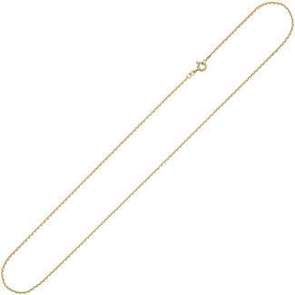 JOBO Gouden halsketting 14 kt. anker 38 cm Ø 1,2 mm