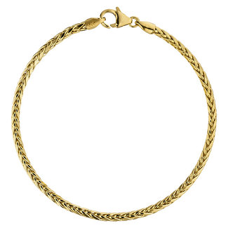 Jograbo Gevlochten gouden armband 14 karaat 19 cm Ø 2,6 mm