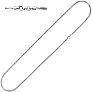 Jograbo Zilveren slangenketting 50 cm Ø 1,6 mm