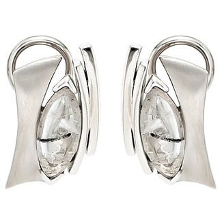 JOBO Zilveren oorstekers met toermalijn kwarts