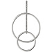 JOBO Zilveren hanger Hoops met zirkonia