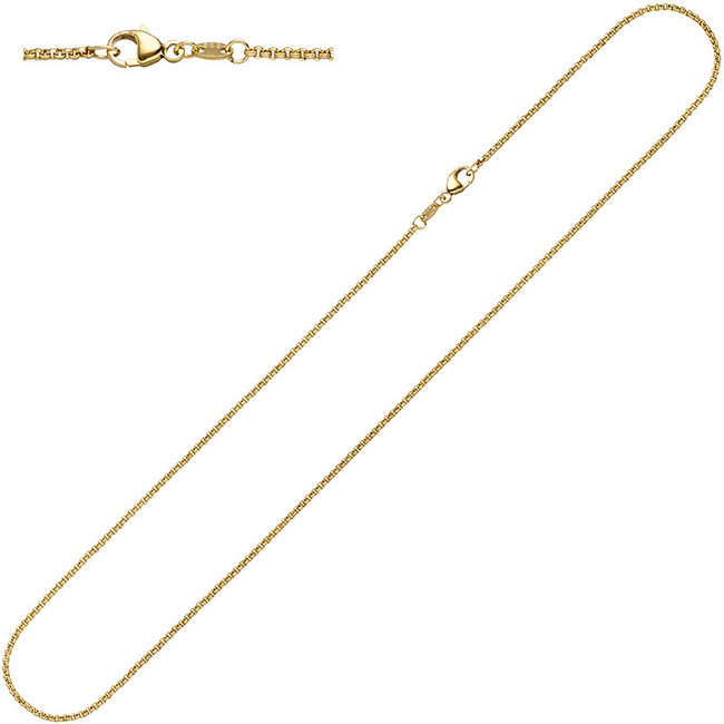 Gouden halsketting 8 kt. 333 jasseron lengte 42 cm diam. 2,5 mm