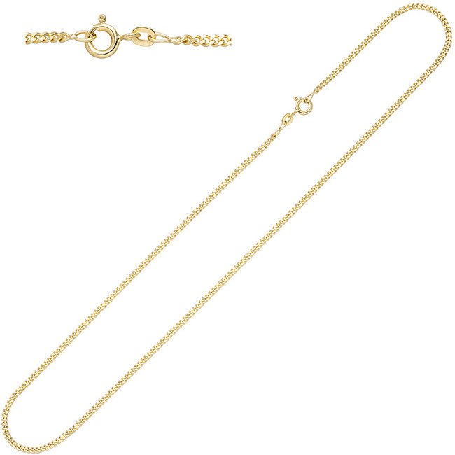 Gourmet halsketting 8 kt. 333 goud lengte 60 cm diam. 2,1 mm