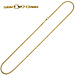 JOBO Gevlochten gouden ketting 45 cm Ø 1,9 mm