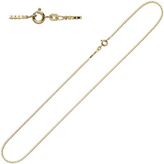 JOBO Gouden halsketting Venetiaans 8kt. 50 cm Ø 1,5 mm