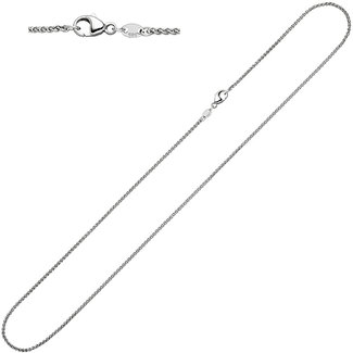 JOBO Gevlochten witgouden ketting 40 cm Ø 1,2 mm