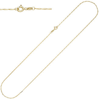 Jograbo Gouden halsketting 14 kt. 45 cm Ø 1,2 mm
