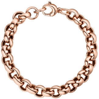 Jograbo Roségoud vergulde zilveren armband 21 cm Ø 10,1 mm