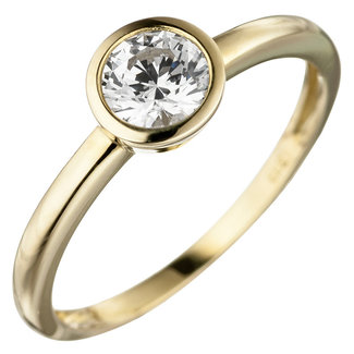 JOBO Gouden ring met zirkonia