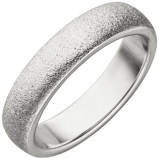 JOBO Sterling zilveren ring gematteerd 5 mm breed