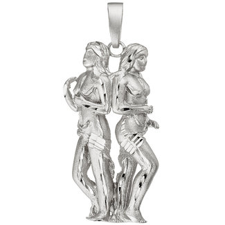 JOBO Zilveren hanger sterrenbeeld Tweelingen