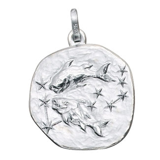 JOBO Zilveren hanger sterrenbeeld Vissen