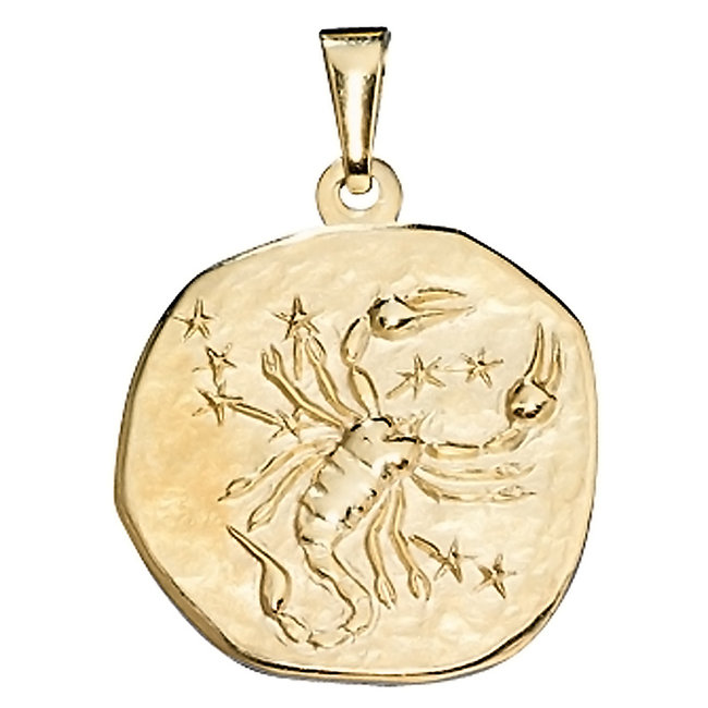 Gouden kettinghanger sterrenbeeld Schorpioen