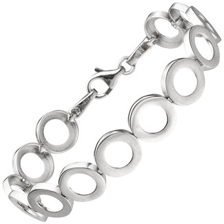 Jograbo Zilveren armband 19 cm met ringen