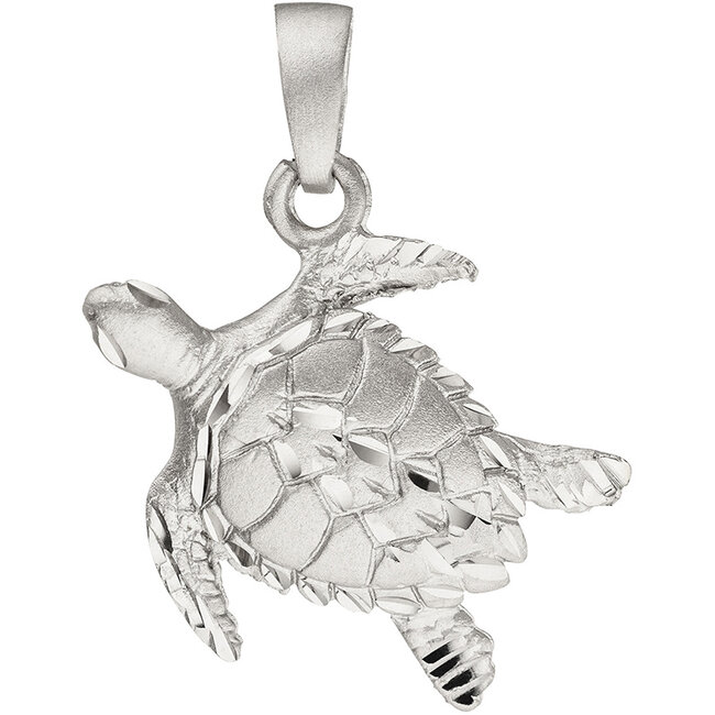 Kettinghanger Zilveren hanger Schildpad in 925 sterling zilver