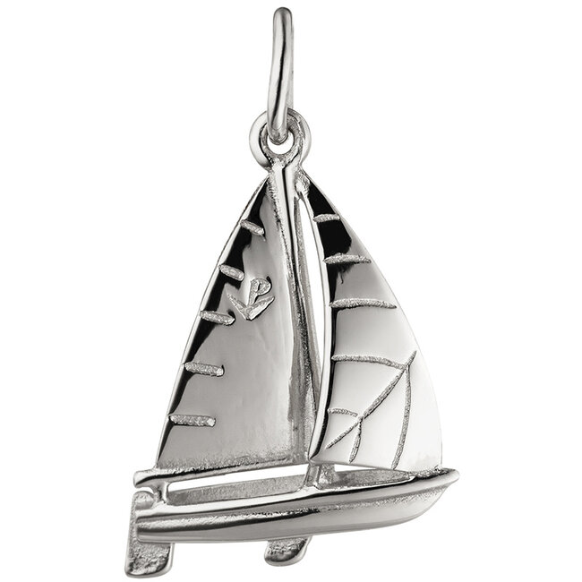 Zilveren hanger Zeilboot in 925 sterling zilver