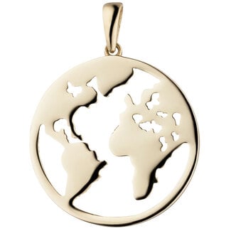 JOBO Gouden hanger Wereld 8 karaat