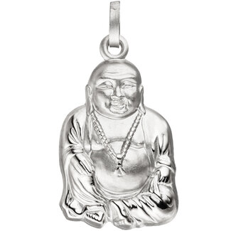 JOBO Zilveren hanger Boeddha gematteerd