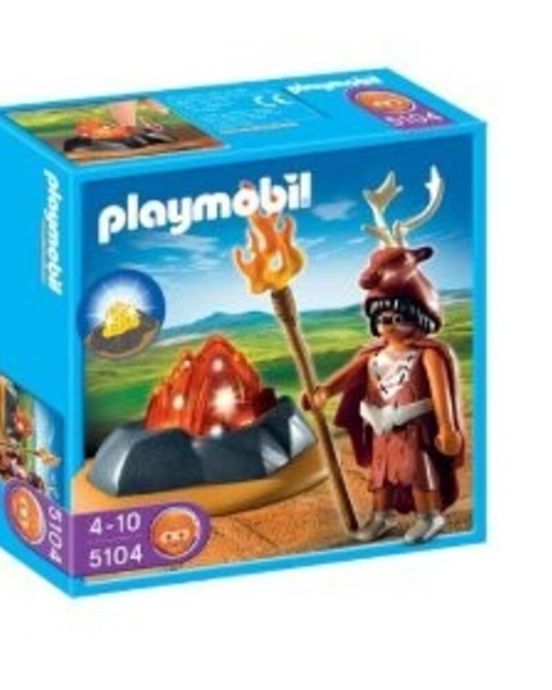 5104 Vuurwachter met LED Verlichte rots