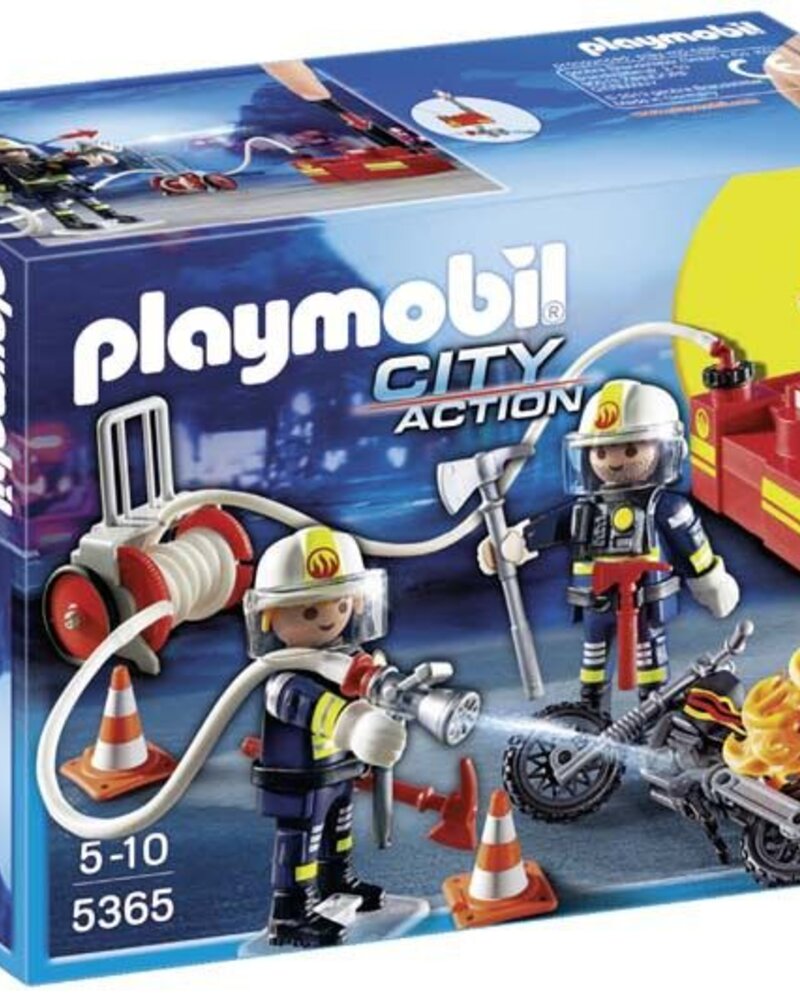 5365 Brandweermannen met Brandslang
