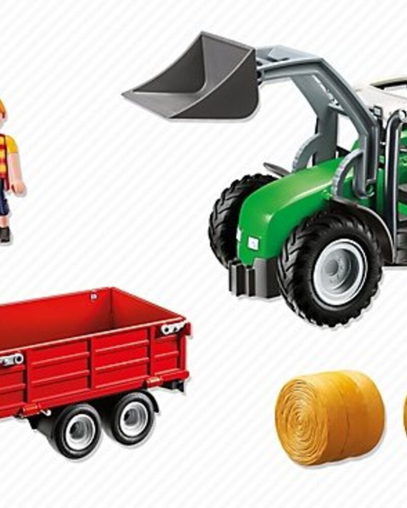 6130 Tractor met Aanhangwagen