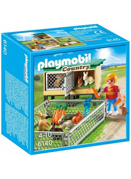 6140 Konijnenhok met Buitenren