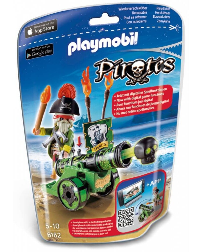 6162 Piratenkapitein met Groen Kanon