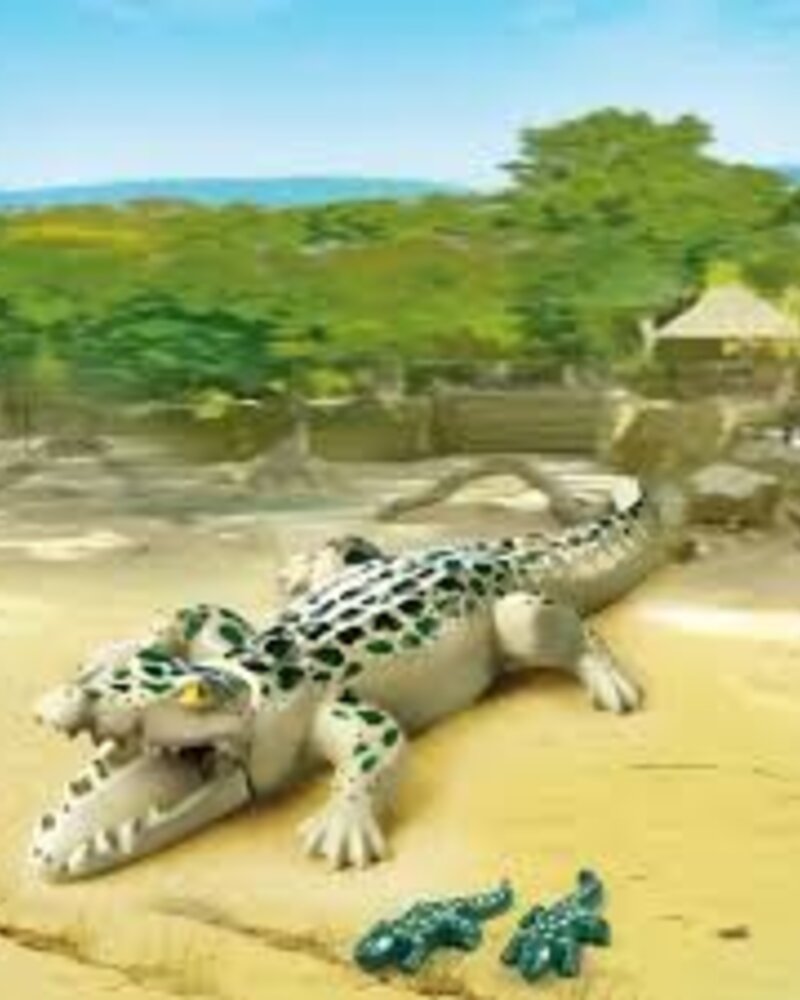 6644 Alligator met Baby's