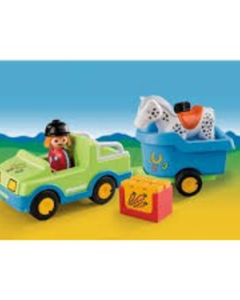 6958 Wagen met Paardentrailer