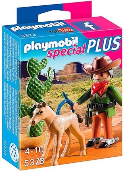 5373 Cowboy met Wild Veulen