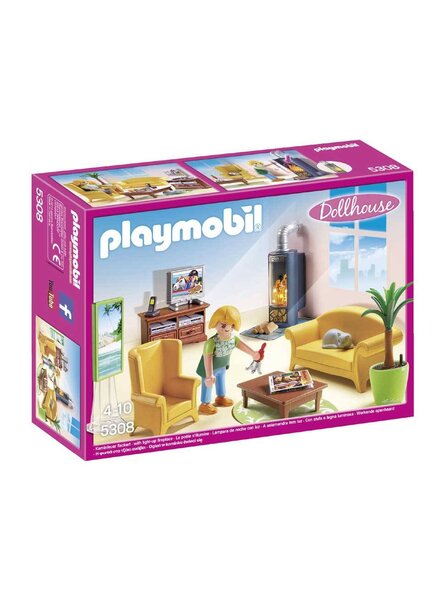 5308 Woonkamer met Houtkachel