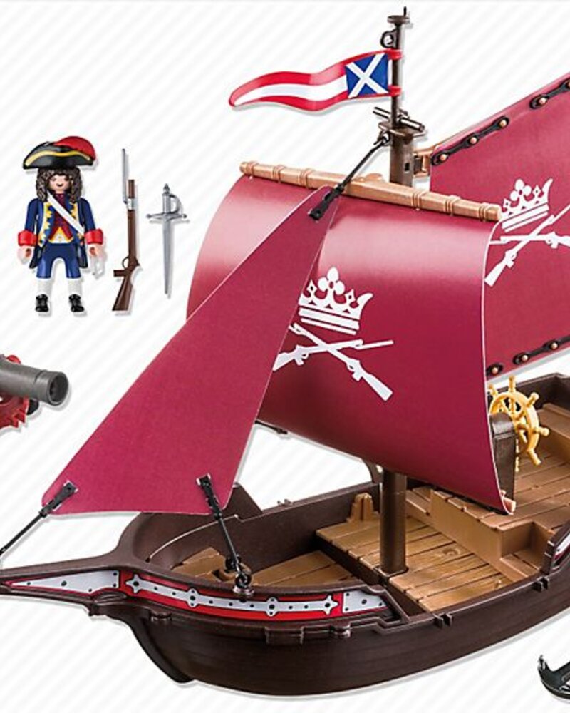 6681 Soldaten Zeilschip met Kannonnen