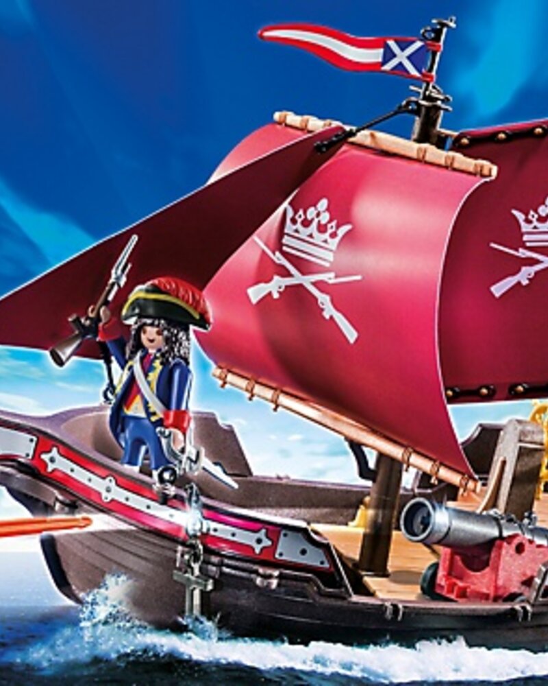 6681 Soldaten Zeilschip met Kannonnen